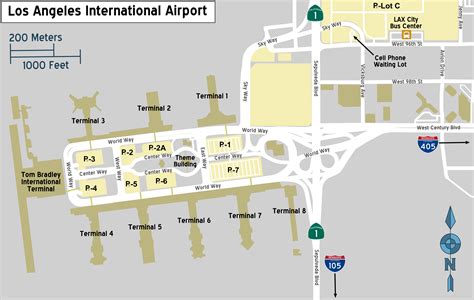 Map Of Lax International Terminal World Map