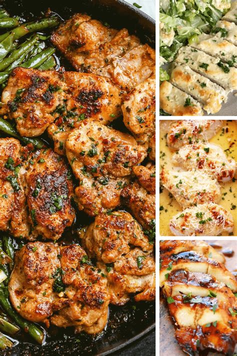 Cubes of boneless chicken are marinated in a mixture of garlic, lemon juice, olive oil, and oregano and skewered along with bell pepper and red onion. The Most Amazing Chicken Dinner Recipes | The Best Blog ...