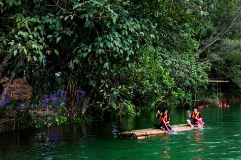 Euphoria beckons @ tadom hill resorts. One of our bamboo rafts - Picture of Tadom Hill Resorts ...