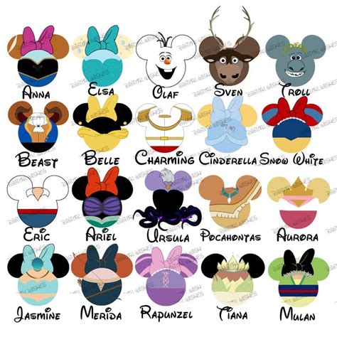 Choose Your Mickey And Minnie Mouse Heads Ears Custom Disney Etsy