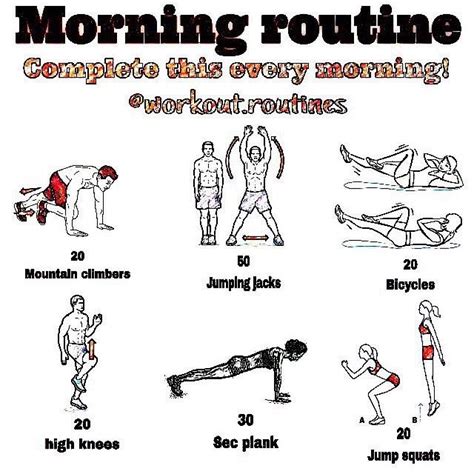Exercise Routine Daily Exercise Routine At Home