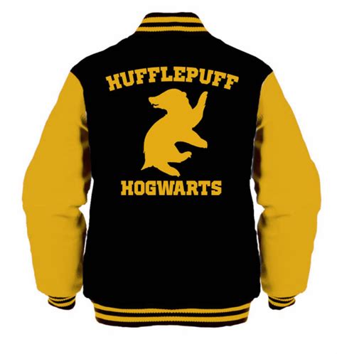 Hufflepuff Hogwarts Unisex Varsity Jacket Harry Potter Etsy