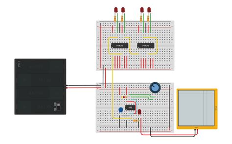 Circuit Design 555 Astable Timer Jk Flipflop Binary Counter Tinkercad