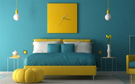 Teal And Yellow Bedroom Mangaziez