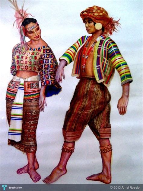 Philippines Tribal Costume No1 Painting Arnel Roselo Touchtalent