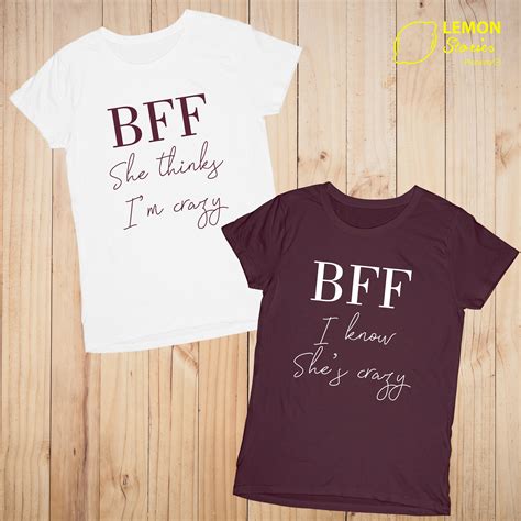 Best Friends Matching T Shirts Bff Tshirt Price For 1 Etsy