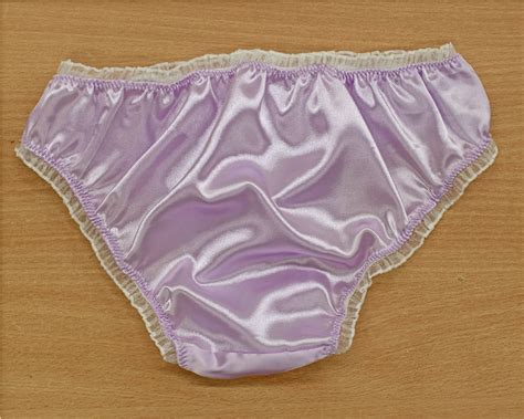 Satin Sissy Ruffled Frilly Panties Bikini Knicker Underwear Briefs Size