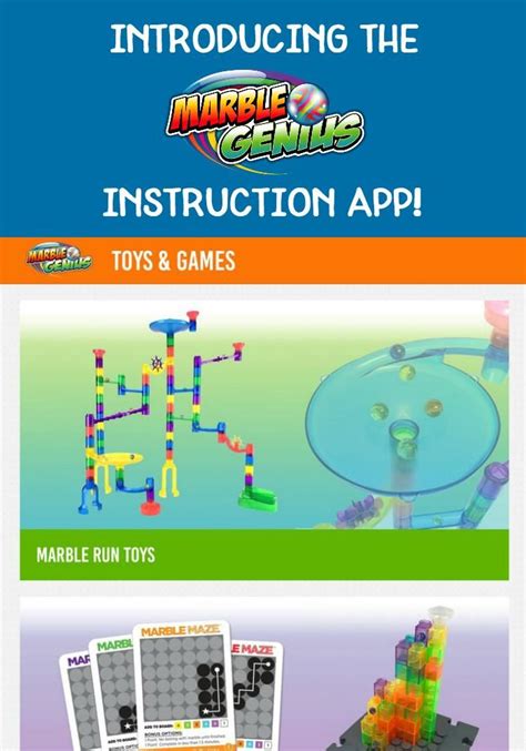 Marble Genius Instruction App Released Genius Marble Run Learning