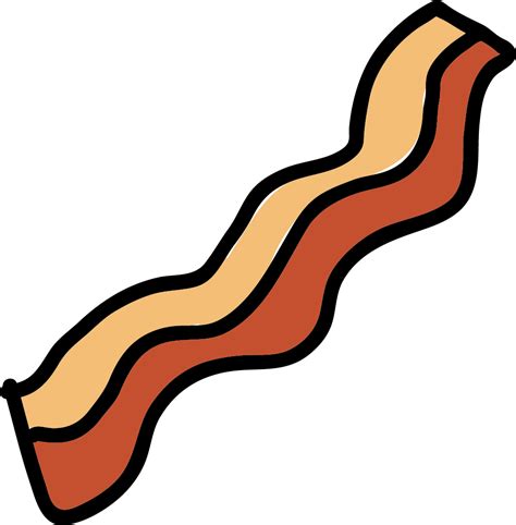 Bacon Meat Barbecue Clip Art Bacon Brown Png Download Free Transparent Bacon Png