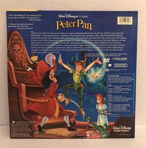 Peter Pan 1953 Cav 960 Cs Hollywood Laserdisc