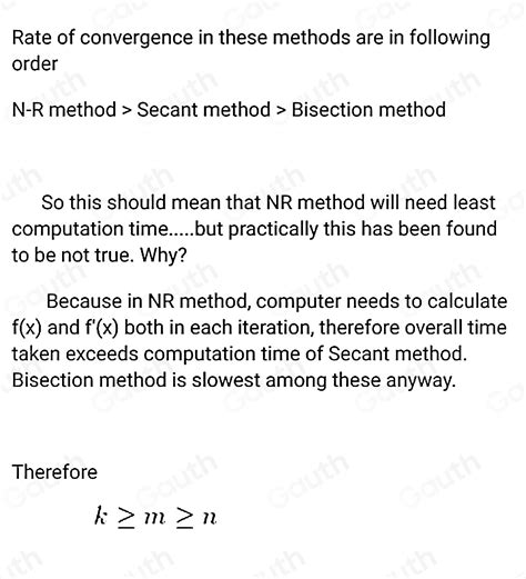 solved let m n and k denote the elapsed time for returning the solution of newton raphson