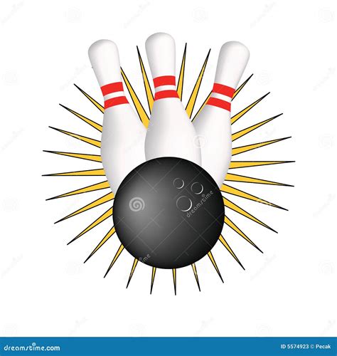 Muestra Del Bowling Stock De Ilustración Ilustración De Cartel 5574923