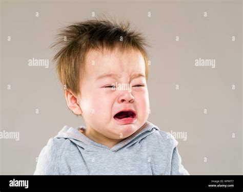 Crying Baby Boy Stock Photo Alamy