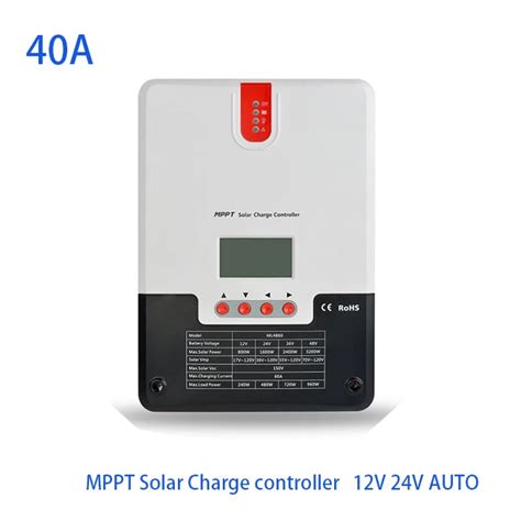 Srne 40a 12v 24v Auto Mppt Solar Charge Controller With Rs232 Work Lcd