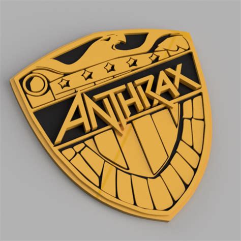 Archivo Stl Insignia Del Juez Dredd De Anthrax Modelo De Impresora D