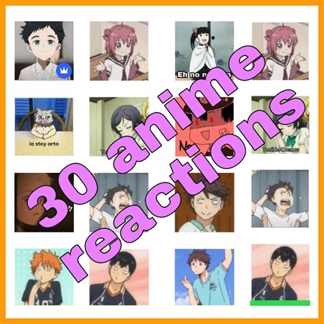 30 Anime Reactions Stickers