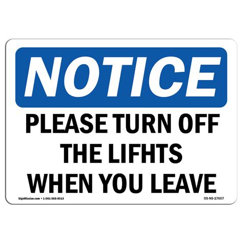 SignMission Please Turn Off The Lights When You Leave Sign Wayfair