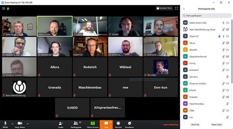 A Screenshot Of A Large Zoom Conference Call In Gallery Mode Showing
