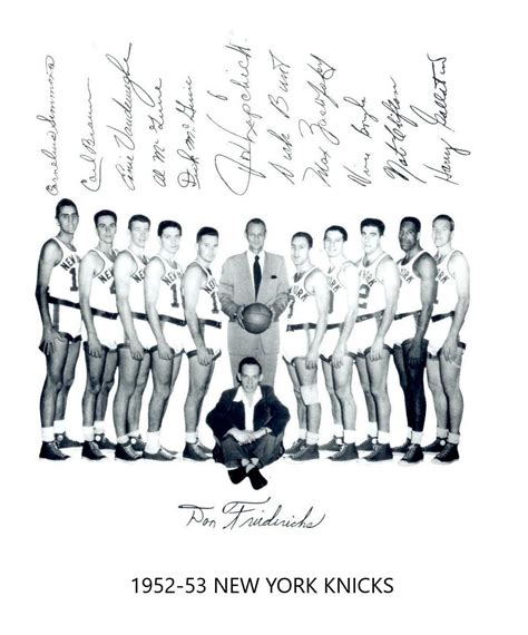 1952 53 New York Knicks 8x10 Team Photo Picture Ny Basketball Nba