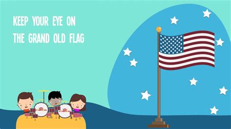 Patriotic songs for children is a compilation album of three 78rpm phonograph records. You're A Grand Old Flag Lyrics for Kids | You're A Grand ...