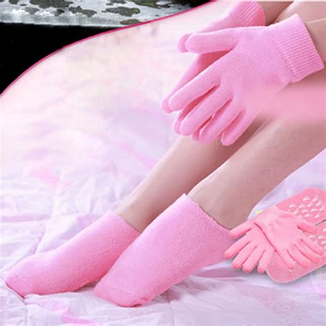 Reusable Silicone Gel Foot Socks Gloves Feet Spa Care Hand Mask Moisturizing Whitening