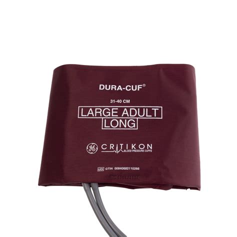 Dura Cuf Large Adult Long Blood Pressure Cuff 2 Tubes Dinaclick 5box
