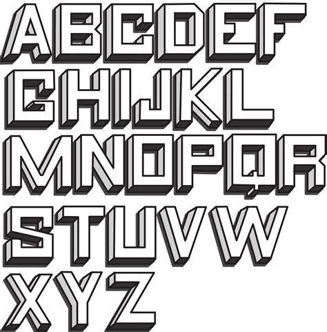 Use microsoft word to create custom block lettering to print out. How to Draw 3D Block Letters - Drawing 3 Dimensional ...