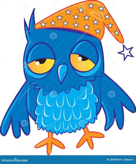 Sleepy Owl Stock Vector Illustration Of Vector Insomnia 20296410