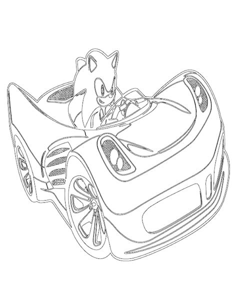 Sonic Racing Collection 17 Sonic Coloring Pages Online
