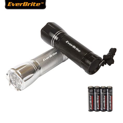 Everbrite Led Flashlight 9leds Aluminum Flashlight Set 2pclot In Led