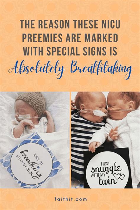 The Reason These Nicu Preemies Are Marked With Special Signs Is