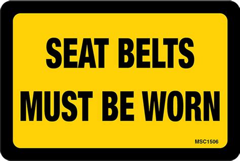 download seat belts must be worn decal fasten your seatbelt sign full size png image pngkit