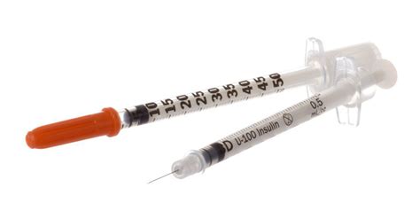 Bd Micro Fine Ml Insulin Syringe Needle G X Mm Pack Of