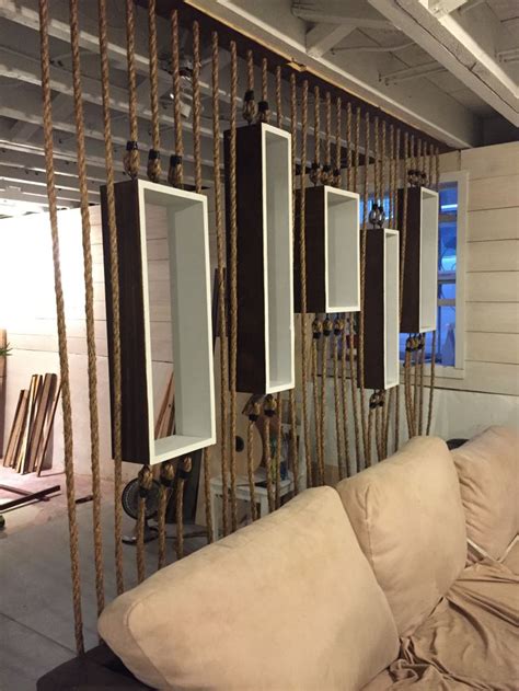 PROJECT: DIY Rope Wall Separator | Wall separator, Modern partition