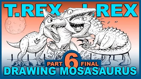 Printable indominus rex coloring page, jurrasic world coloring page dibujos colorear imprimble. Trex vs Indominus Rex Cartoon Tutorial pt 6 - FINAL FOR ...