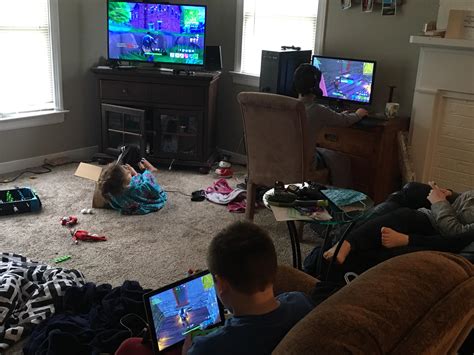The Kids On A Pcxbox One S And A Surface Pro Good Sunday Morning
