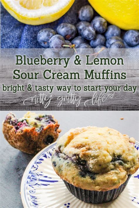 Baking Therapy Blueberry Sour Cream Muffins With Lemon