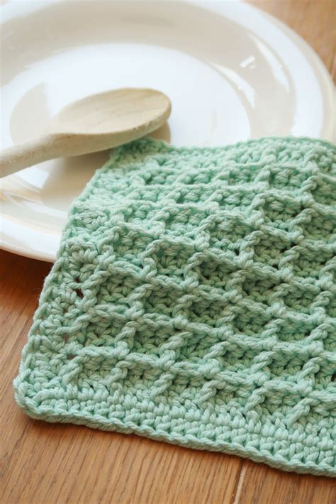 Waffle Dishcloths Free Crochet Tutorials And Patterns