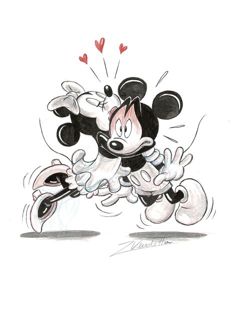 Mickey Andminnie Mouse The Kiss Corner4art