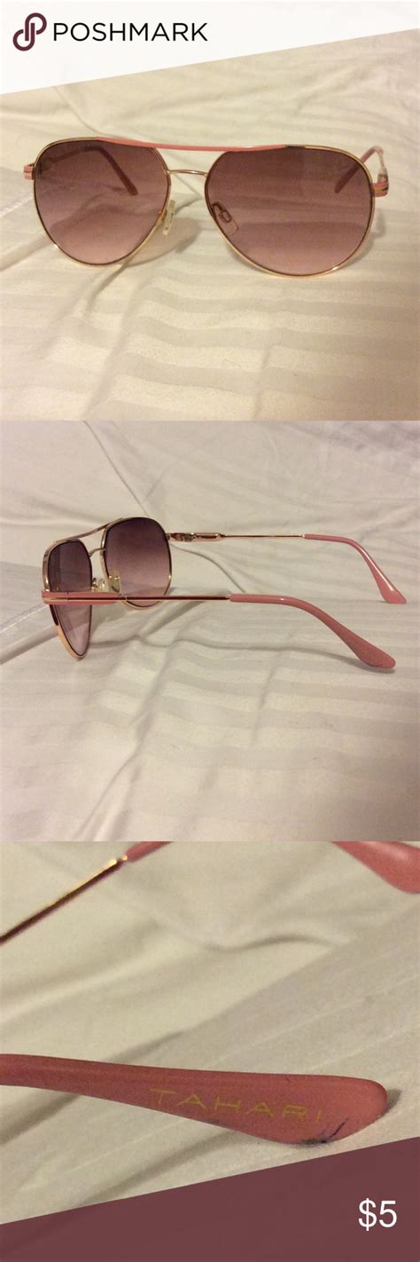 Tahari Aviator Sunglasses Aviator Sunglasses Sunglasses Rose Gold Sunglasses