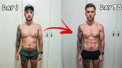 1 month body transformation how to lose body fat youtube