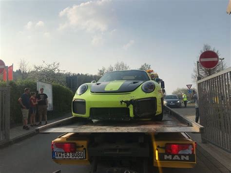 Porsche 911 Gt2 Rs Crashes On The ‘ring 3 Days After Delivery Carscoops