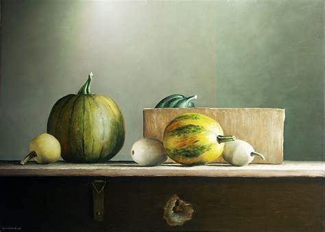 Pumpkins Jos Van Riswick Still Life Paintings Stilllifes