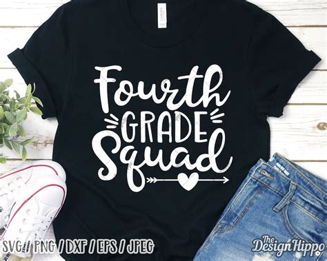 Fourth Grade Squad Svg 4th Grade Squad Svg Fourth Grade Svg Etsy