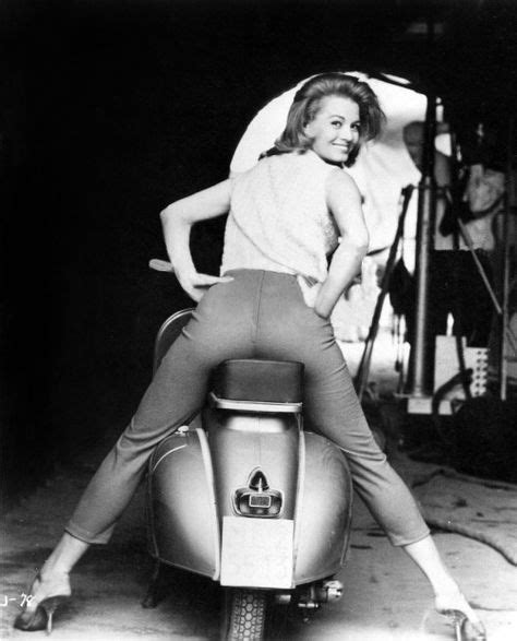 Honey Rider Angie Dickinson On The Set Of ‘jessica 1962 Ready For A Ride Scooter Girl