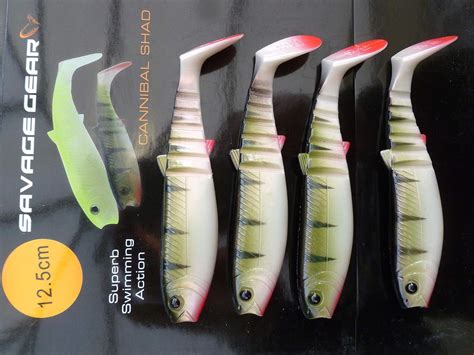 Savage Gear 125cm Loose Body Shads Soft Lures You Get 4 Pcs Crazy