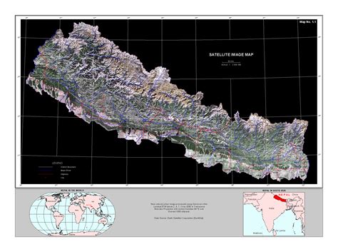 Large Detailed Satellite Map Of Nepal Nepal Asia Mapsland Maps Images
