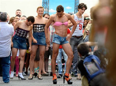 Madrid Hosts Annual High Heels Race For Gay Pride Week