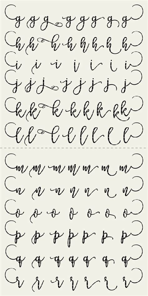Free Printable Modern Calligraphy Alphabet Artofit