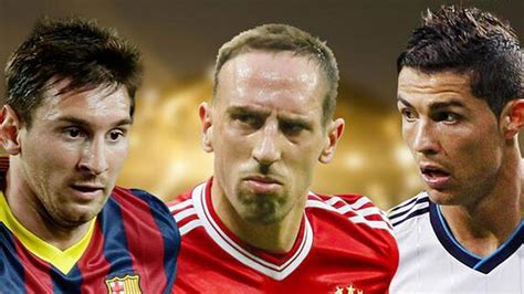 Los Finalistas Al Balón De Oro Messi Ribéry Y Cr7